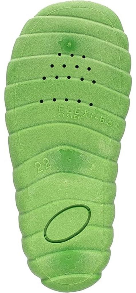 Fischer Kinder Hausschuh aus Baumwolle mit T-Riemen und Klett, Größe:25 EU, Farbe:Grau