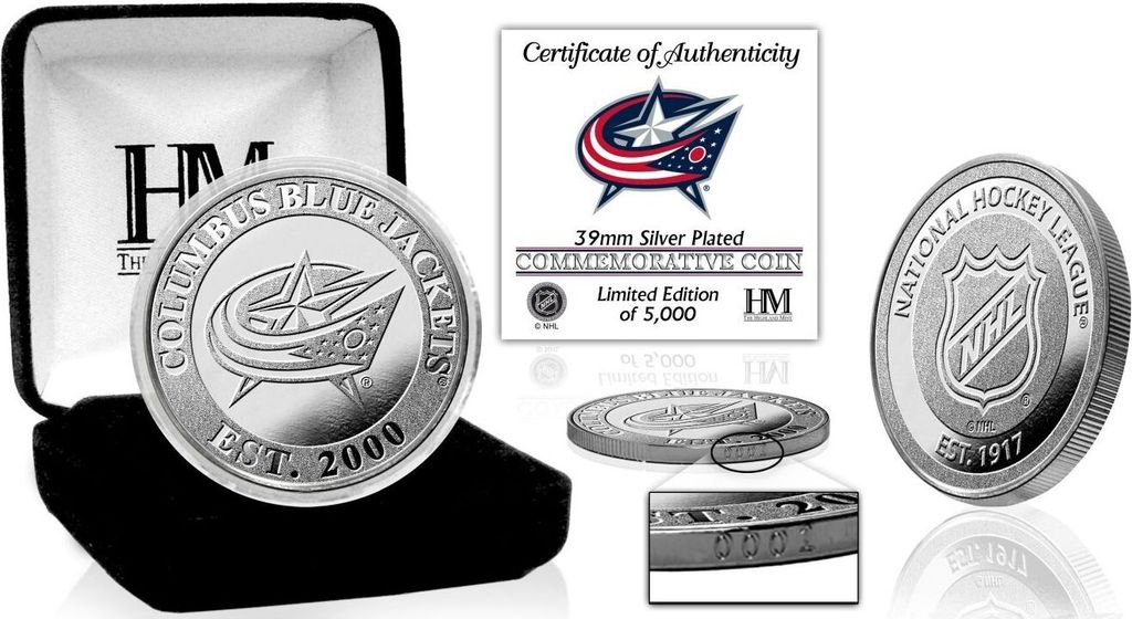 Columbus Blue Jackets NHL Commemorative Coin (39mm) Münze