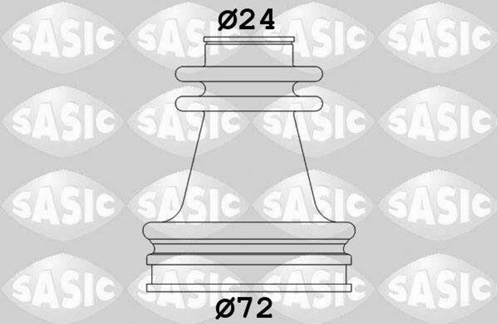 SASIC Faltenbalgsatz Antriebswelle Innen für RENAULT CLIO II (BB0/1/2, CB0/1/2) 4003462