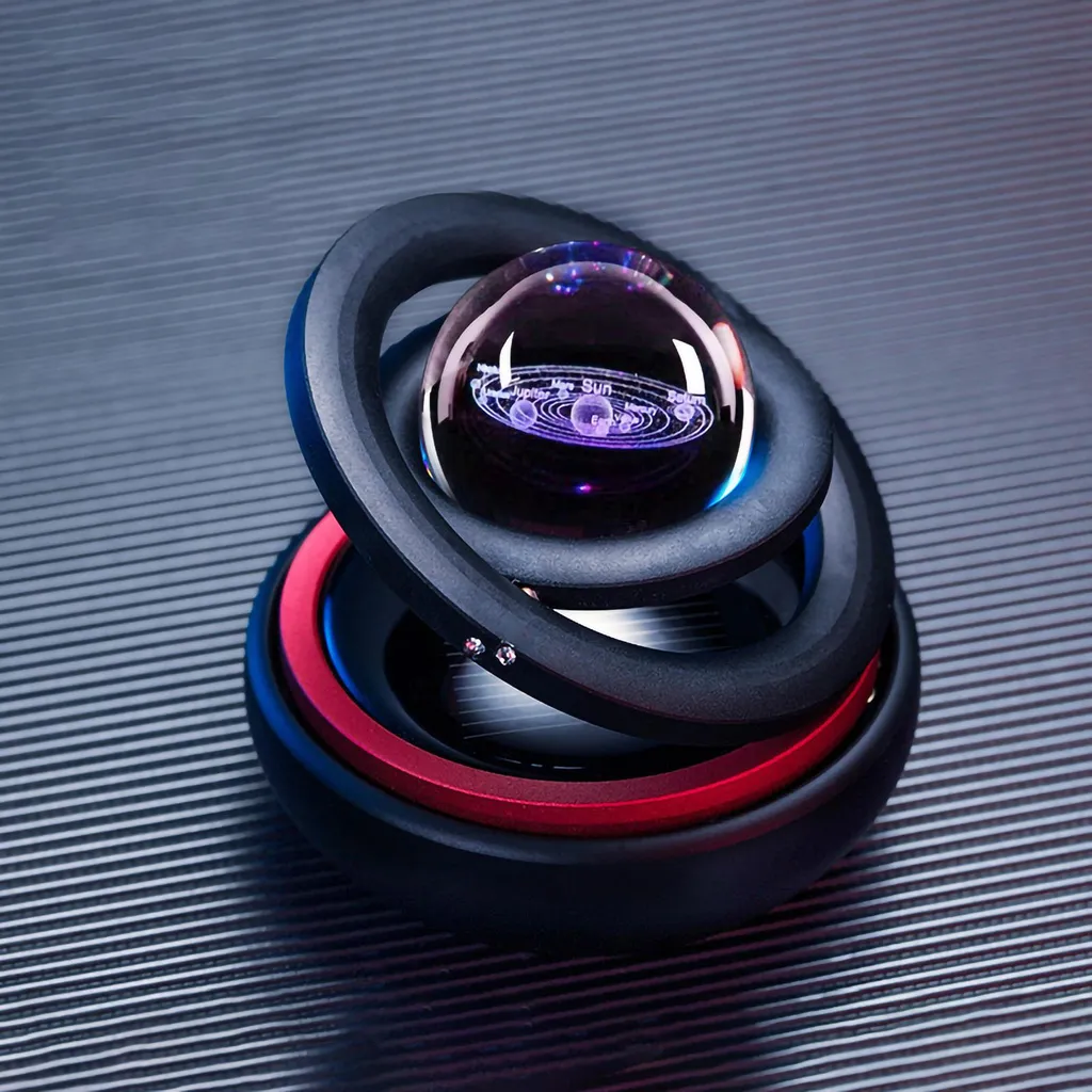 Diffusore Auto Solare Galassia - Profumatore Rotante Design Buco Nero