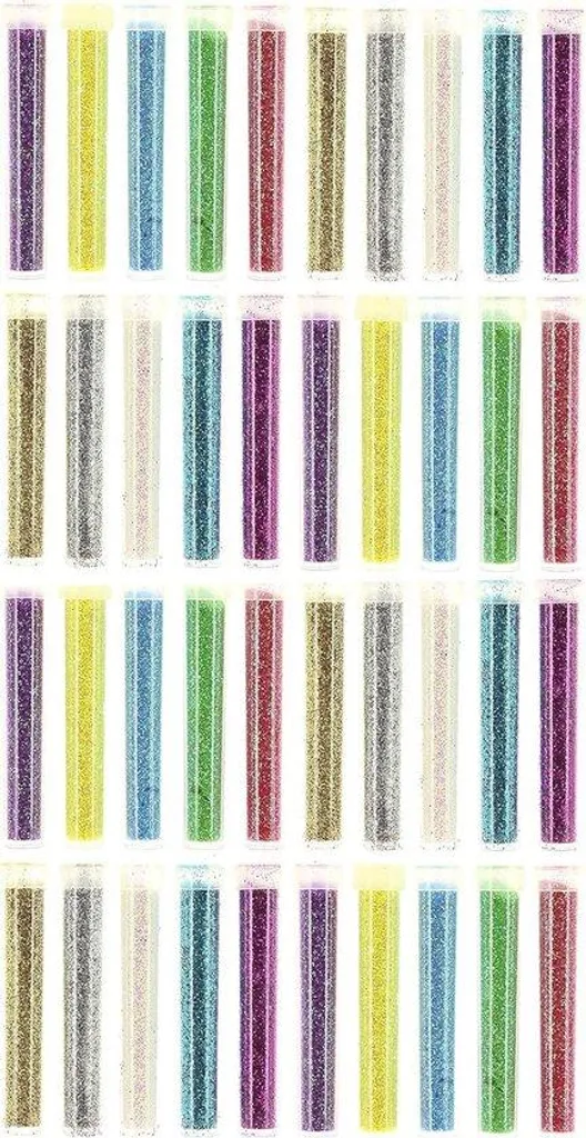 Paillettes colorées pour décoration et loisirs créatifs - Lot de 40