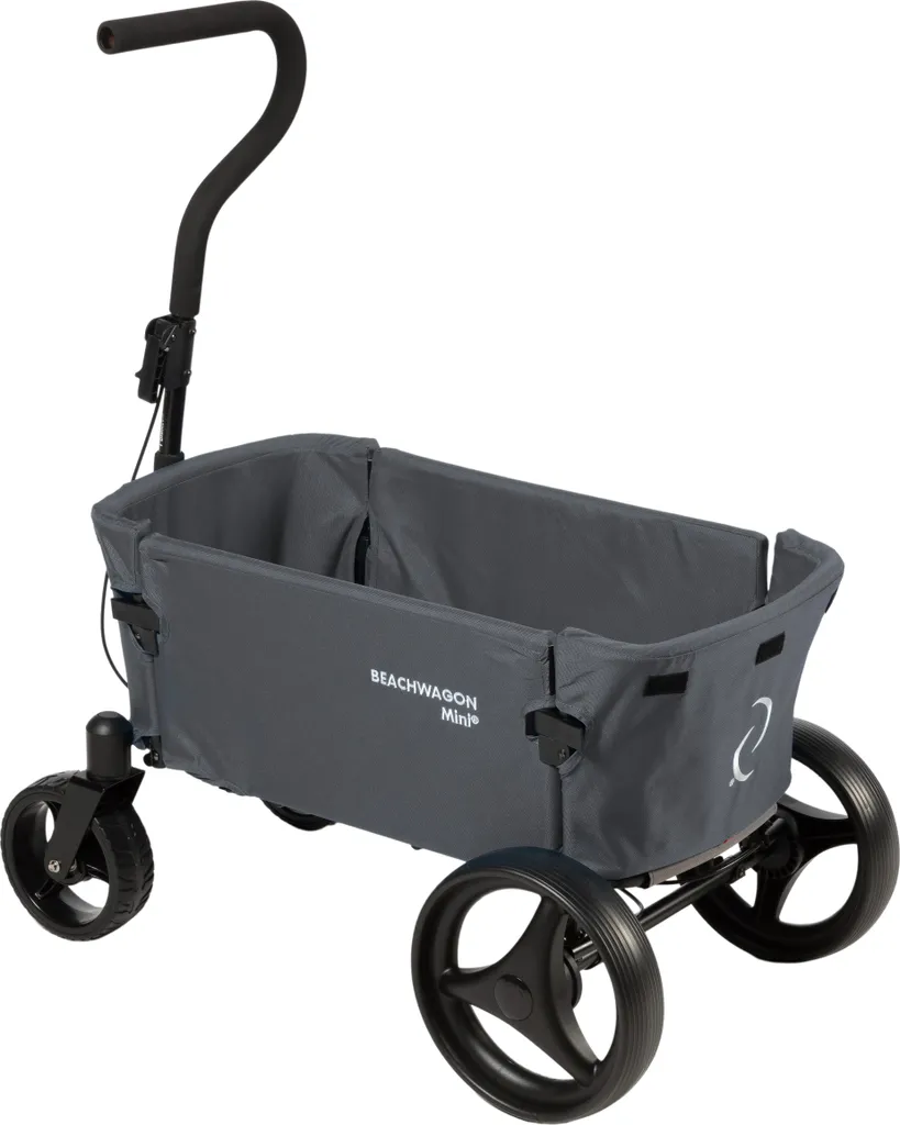 Chariot de plage pliable MINI Gris foncé - Remorque de transport 40 kg
