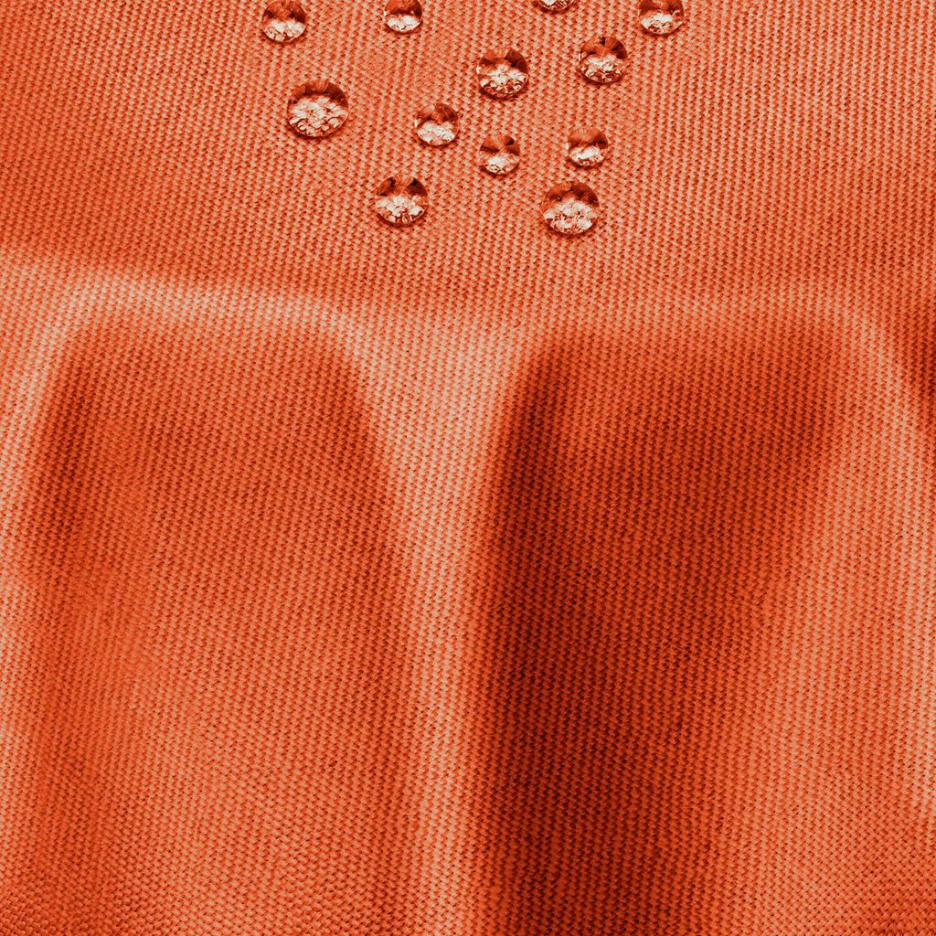 DecoHomeTextil Leinen Optik Tischdecke Orange Oval 160 x 260 cm mit Lotus Effekt Abwaschbar