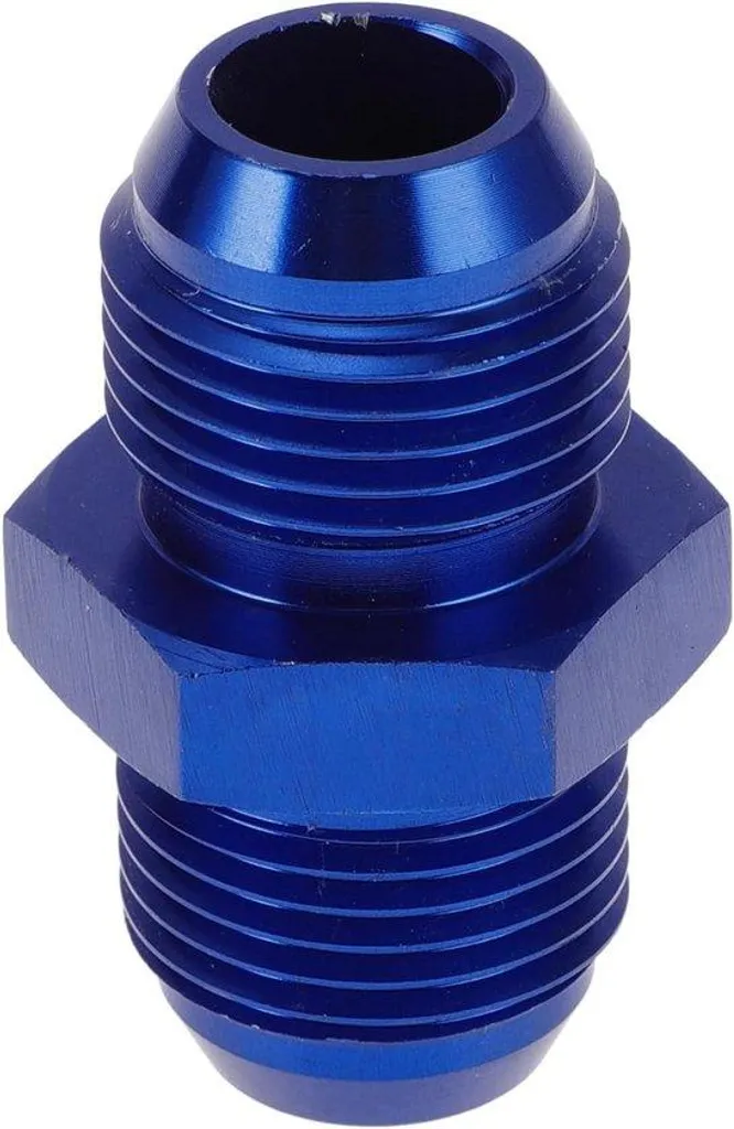 Adaptateur réducteur mâle AN10 en alu bleu pour durite de carburant
