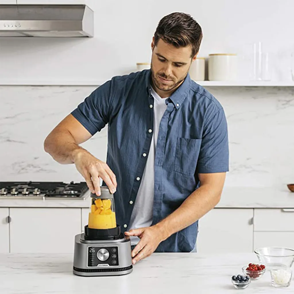 Ninja CB350EU Standmixer argent, blender 3 en 1 puissant 1200W