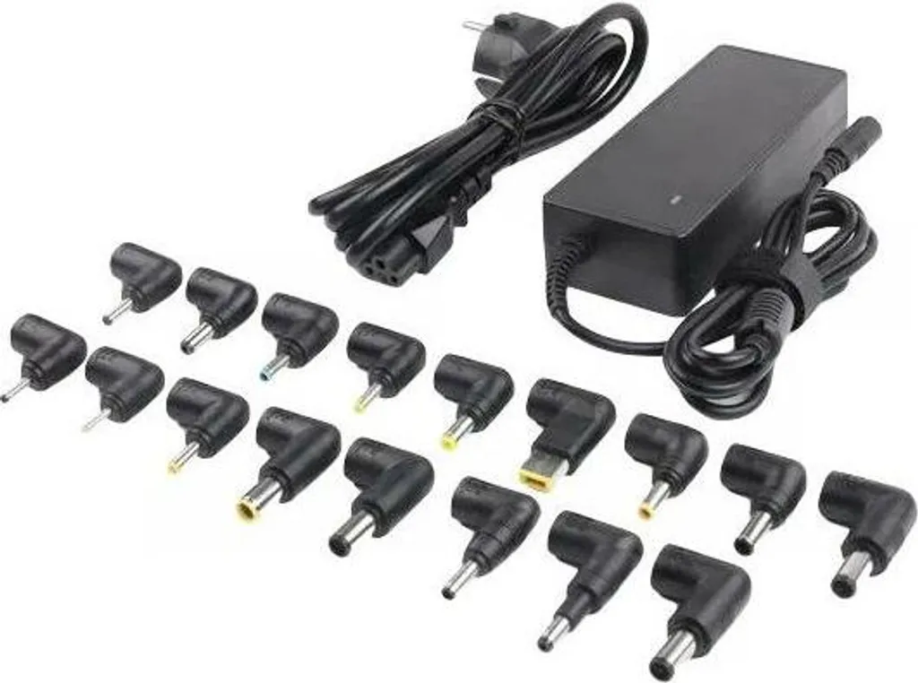 Chargeur 65W 19V 3.42A avec 17 Connecteurs DC Interchangeables Universels
