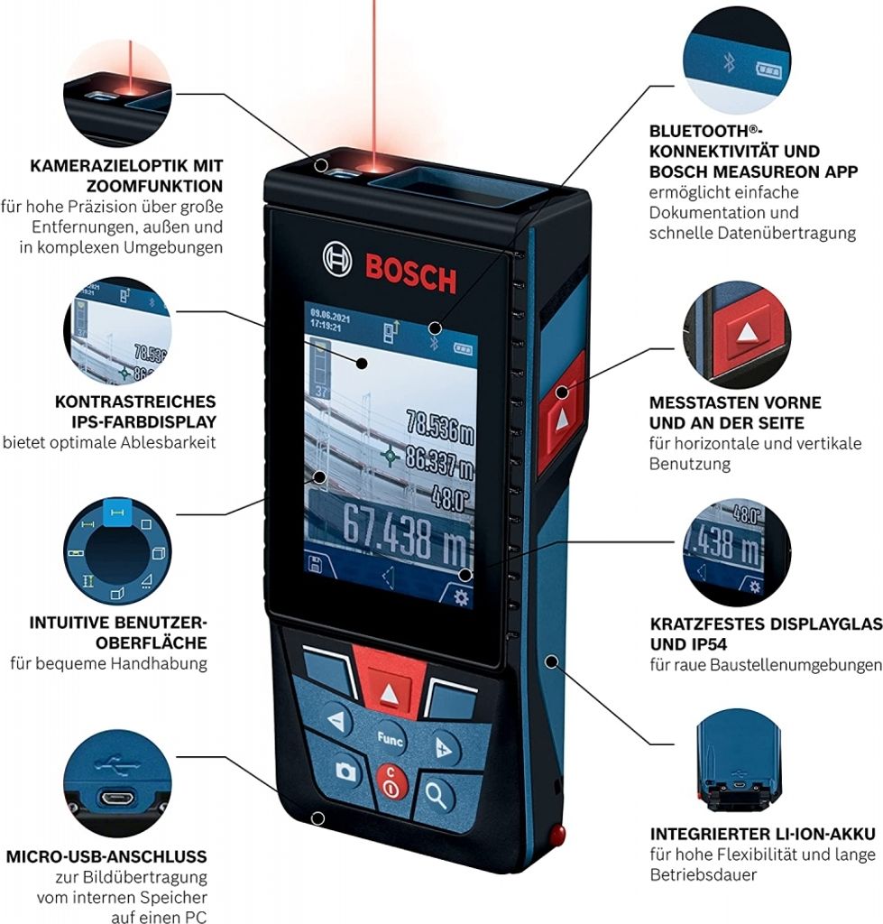 Bosch GLM 150-27 C Laser-Entfernungsmesser Produktbild 8