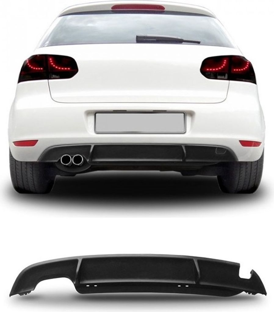 Dyfuzor tylny Zderzak tylny Sport Look dla VW Golf 6 VI od Zdjęcie produktu 