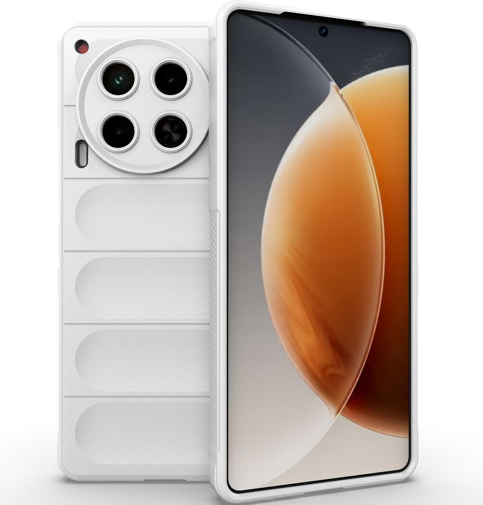 Handyhülle für Tecno Camon 30 4G Weich TPU Silikon Stossfest Anti-rutsch Hülle Weiß