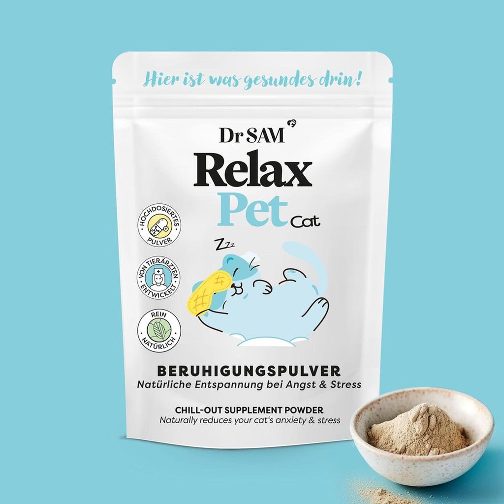 Dr. SAM RelaxPet Cat – Beruhigungs Ergänzungsfutter 45g