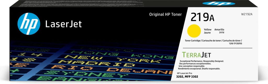 HP Oryginalny wkład z żółtym tonerem 219A LaserJet, 1200 Zdjęcie produktu 