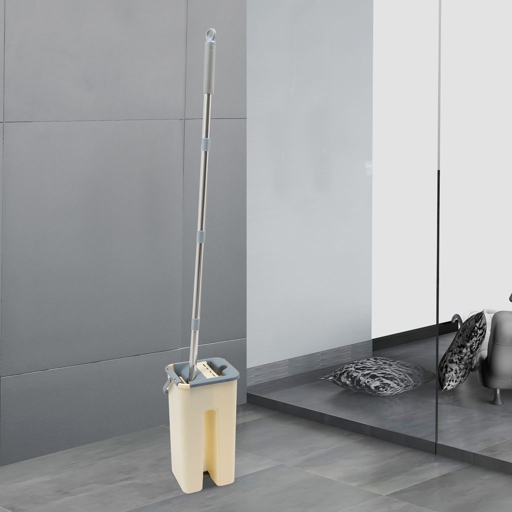 Bodenwischer Set Wischmop 360° Teleskopstiel Mopp Produktbild 5
