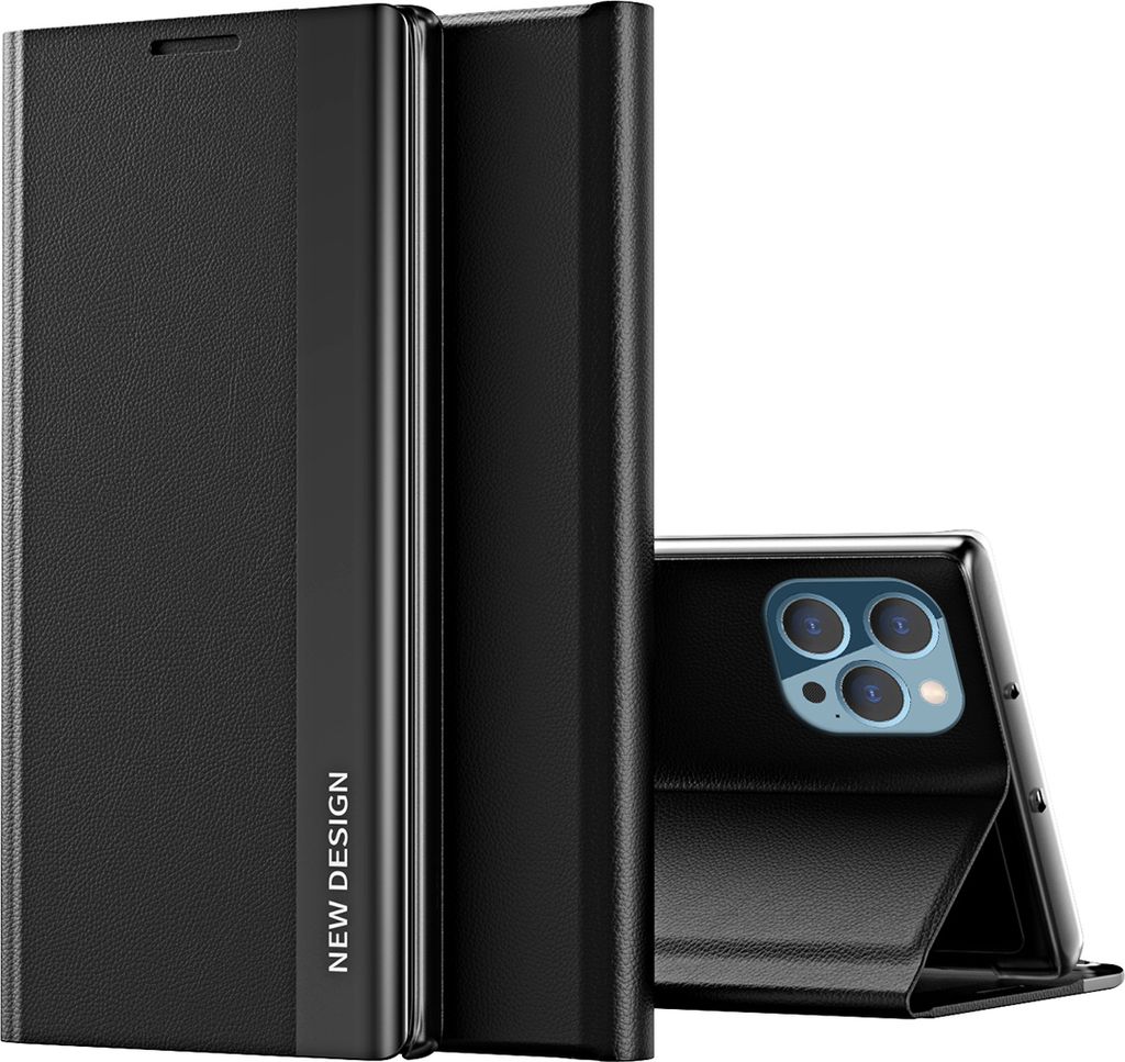 iPhone 13 Pro Max Hülle, Leder PU Magnetisch Klapphülle PC Produktbild