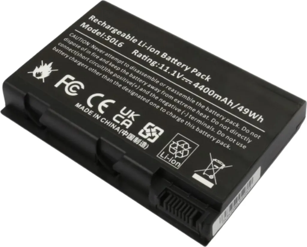 Batterie lithium-ion 4400mAh performante pour PC portable Acer noir