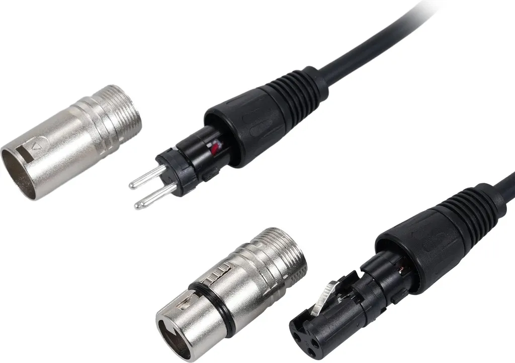 Cordon Patch XLR 3 Broches Professionnel pour Éclairage DMX et Son - 5