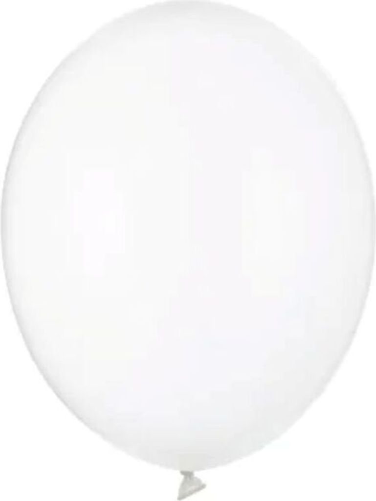 100 pcs. Ballon Ø12cm "Uni Crystal" | Clair Image du produit 