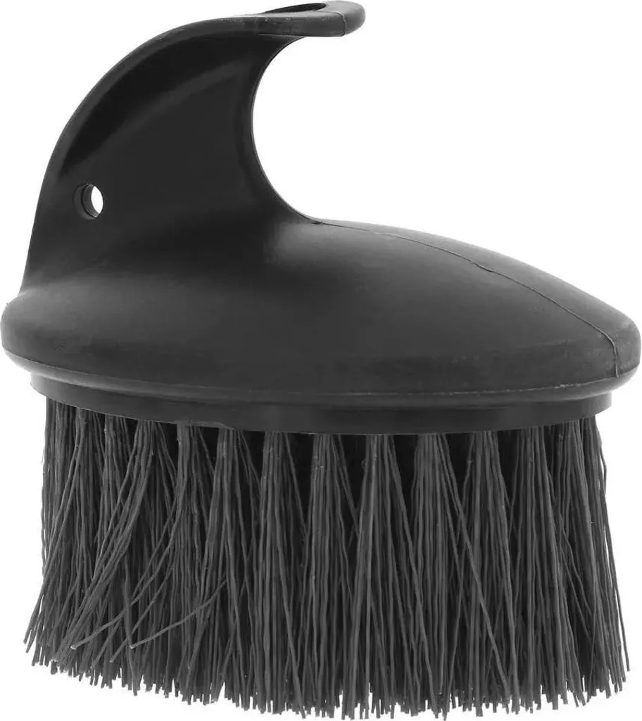 Spazzola Massaggiante Hippo-tonic Nera - Accessorio Grooming Cavallo