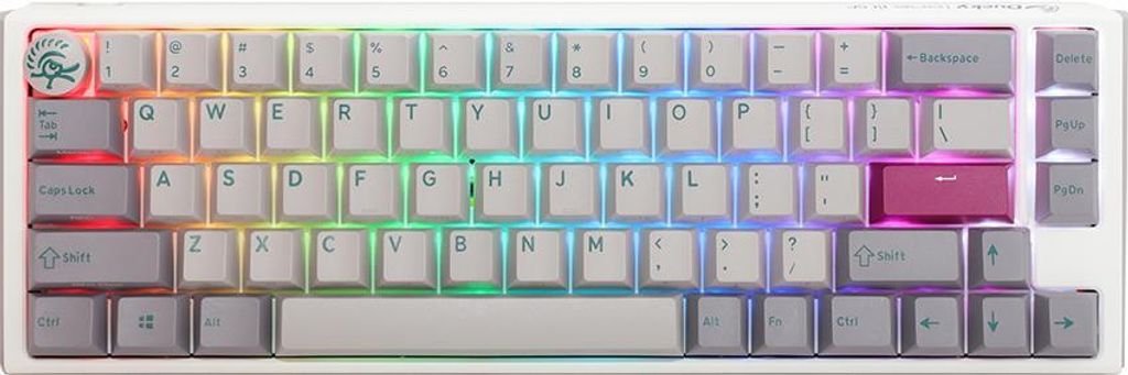 Ducky One 3 Mist Grey SF Gaming Keyboard RGB LED - MX-Speed-Silver US - Tastatur - QWERTY