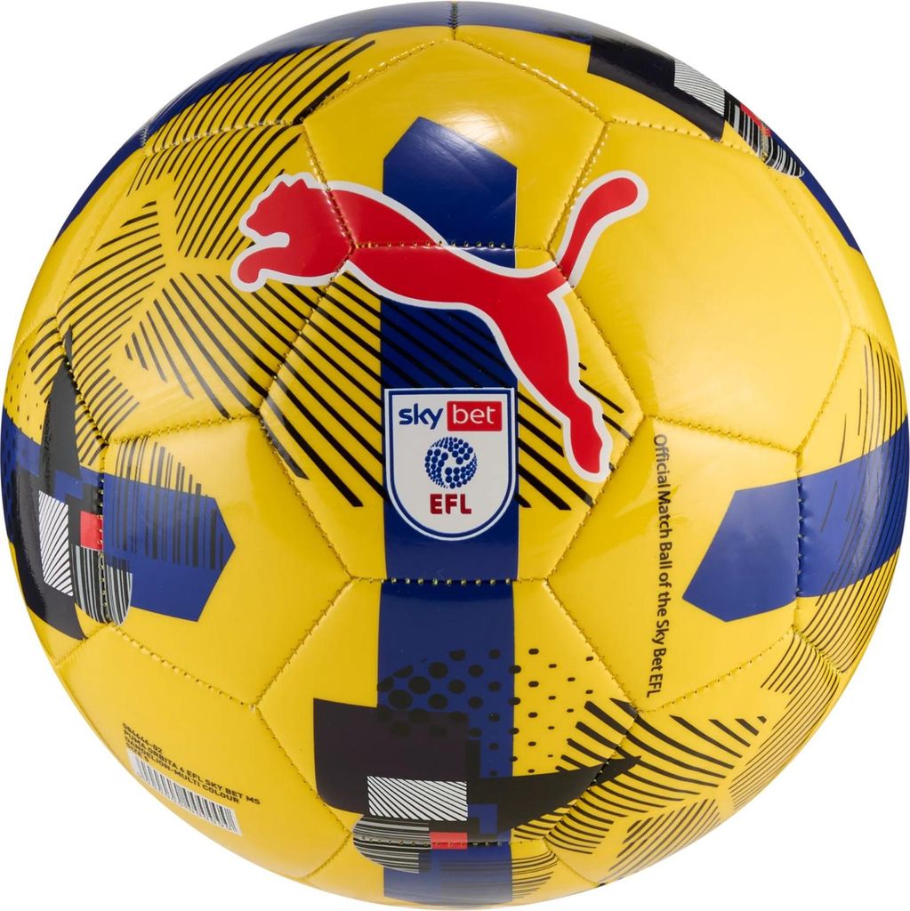 Puma Fußball Orbita 6 EFL Sky Bet Training 25/26 gelb multicolor Größe 4