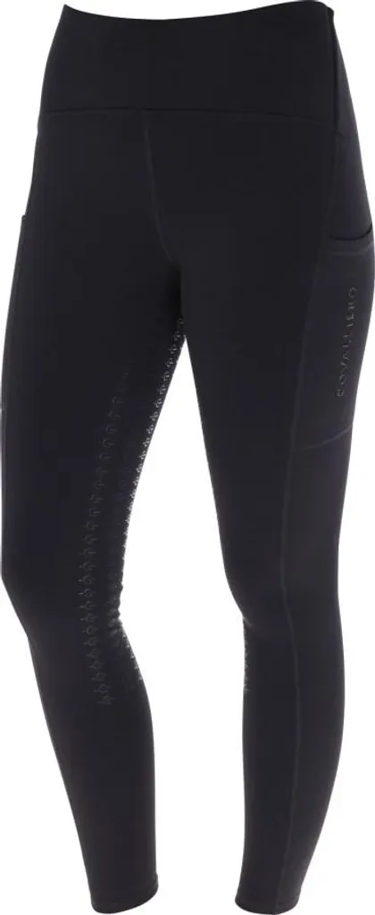 Covalliero Leggins d'Équitation Hiver Winter Riding Tight Grip Noir 152/158