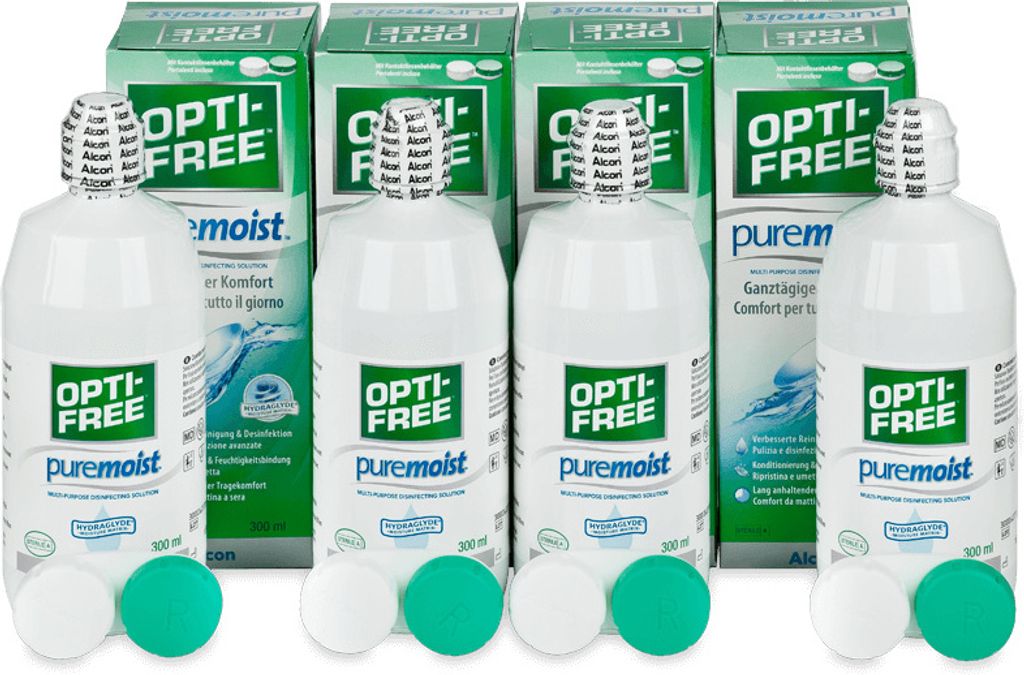 OPTI-FREE PureMoist 4 x 300 ml Produktbild 