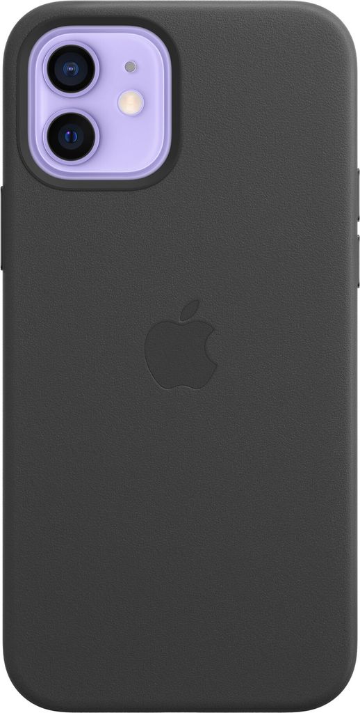 Apple Leather Case MagSafe iPhone 12/12 Pro schwarz Produktbild 