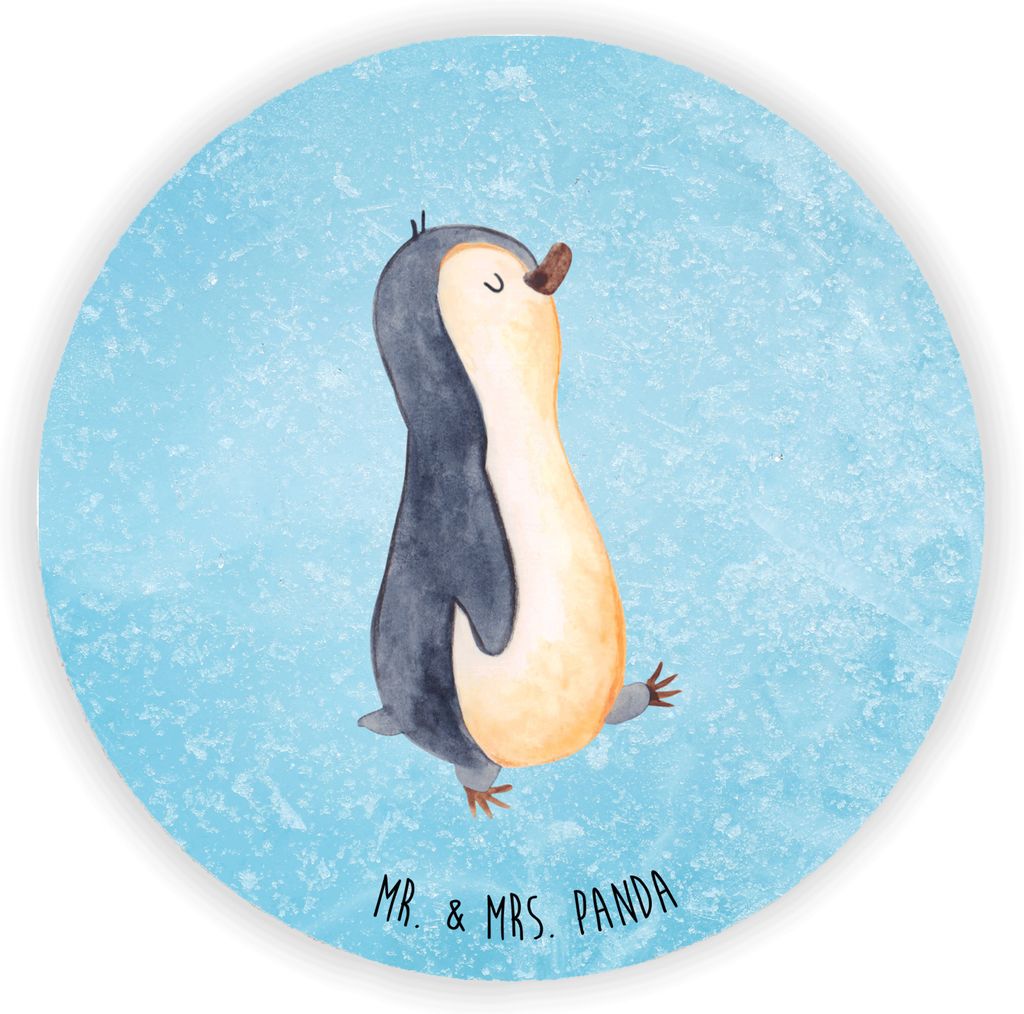 Mr. & Mrs. Panda magnet Pinguin marschieren - Eisblau - Geschenk, holz, Familie, für kühlschrank, magnettafel, Pinguine, pinnwand, Spazieren, Kü...