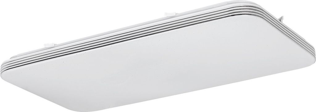 Rabalux 3410 Deckenleuchte Oscar, 36W, 4000K, 2520lm, silber-weiß, quadratisch, neutralweiß, 63,5cm