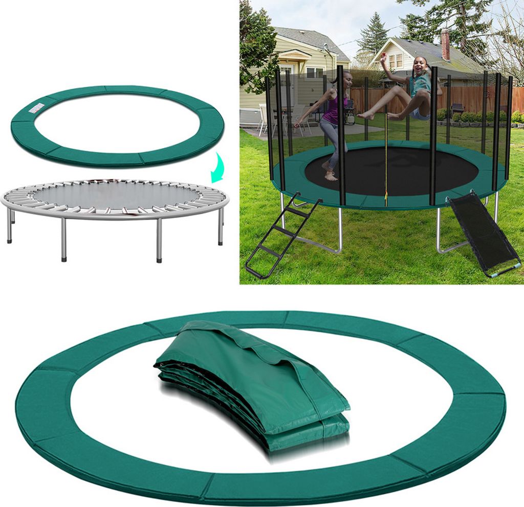 Trampolin Randabdeckung & Sicherheitsnetz Set - Rosa, Für 305 Cm (10 Ft) Rundes Trampolin, UV-beständig