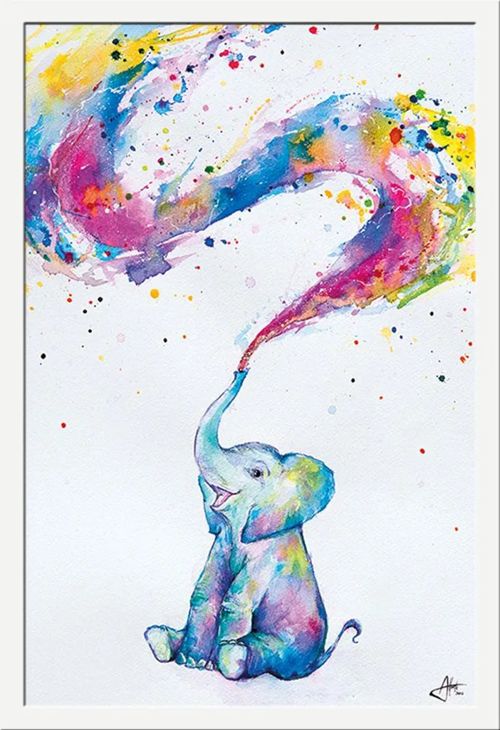 Poster Spring Marc Allante Cadre MDF Blanc Shinsuke et Vitre Acrylique 2mm