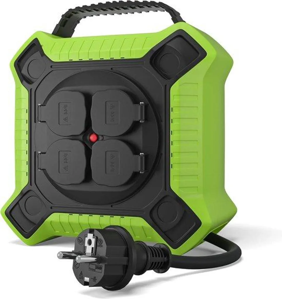 Câble rallonge jardin 15m IP44 idéal pour tondeuse et outillage vert