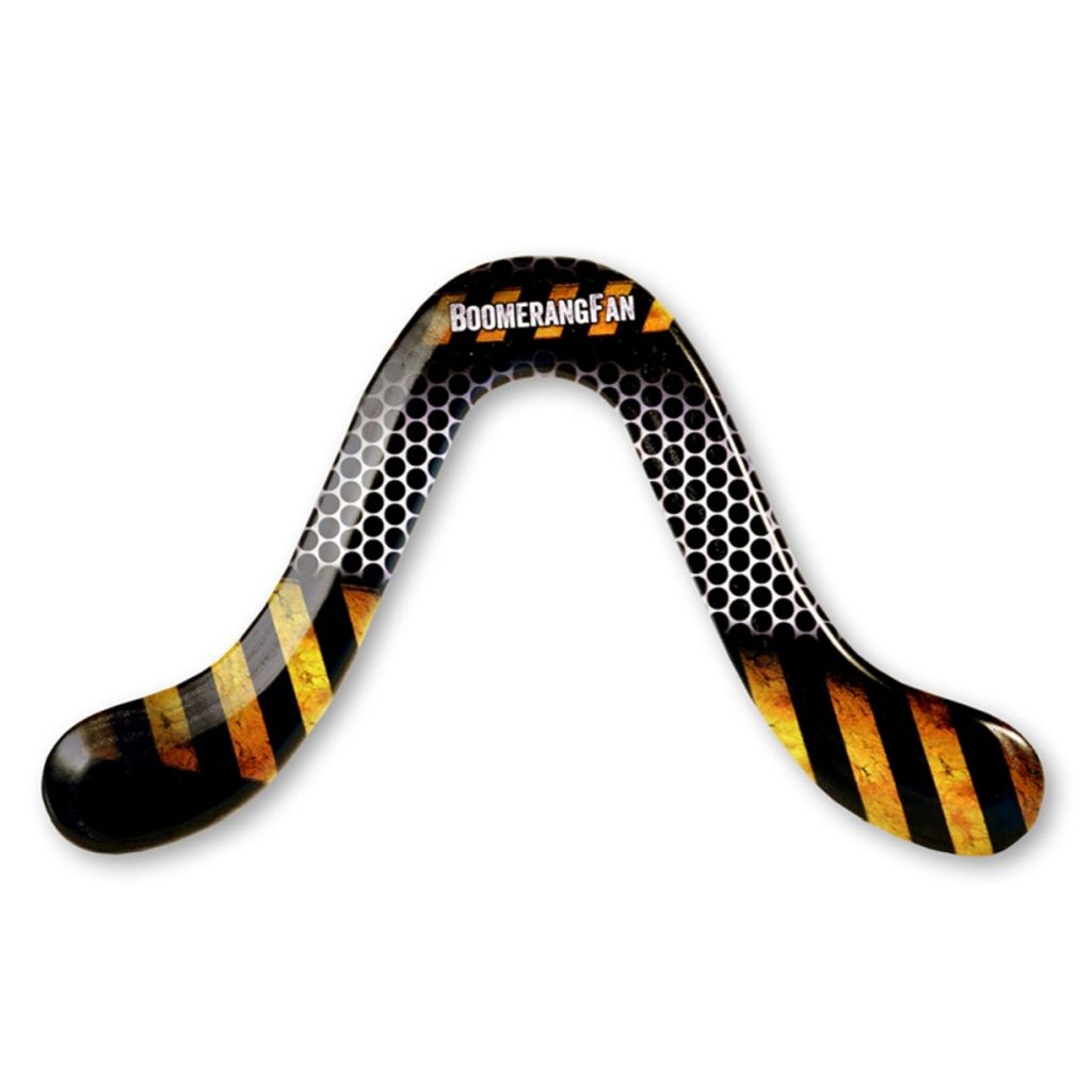 Boomerang Fan Holzboomerang STREET rechts 38cm für Outdoor-Spaß
