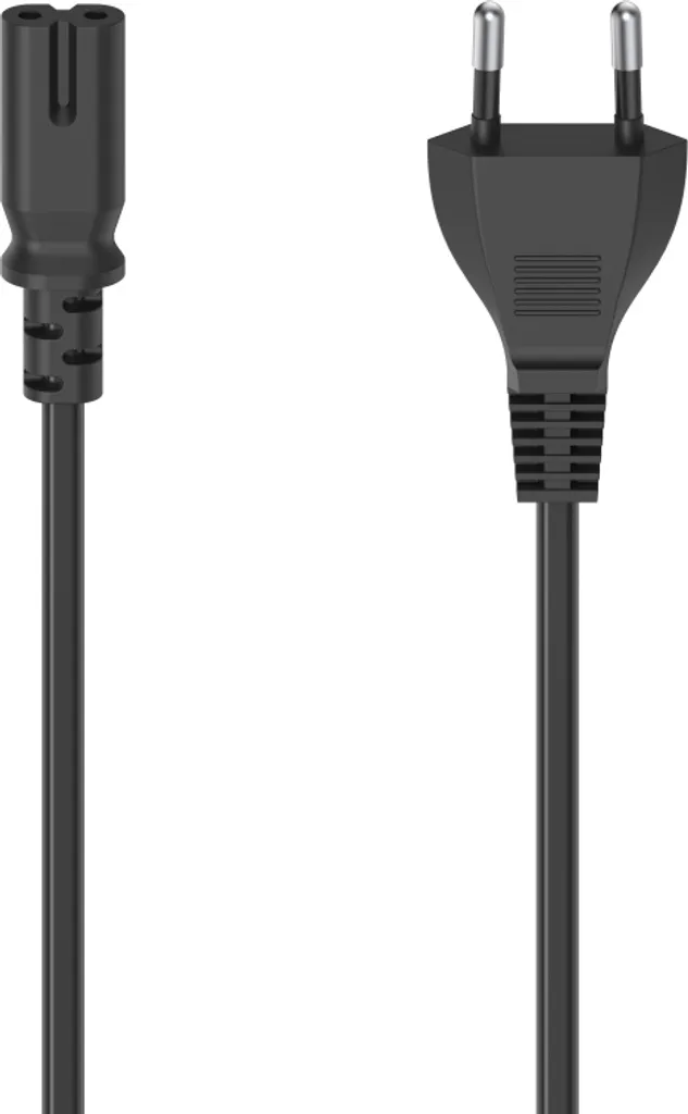 Hama Cavo Elettrico Nero 1.5m Spina Euro a C7 - Sicuro e Universale