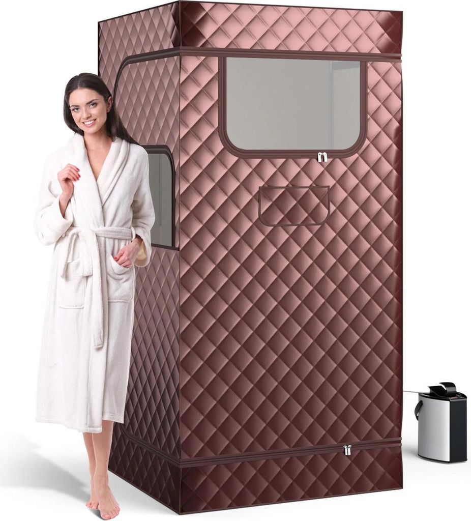 Dampfsauna Für Zuhause - Ganzkörper Saunakabine - 3 l Dampfgenerator - Mit Fernbedienung - Für Innenbereich