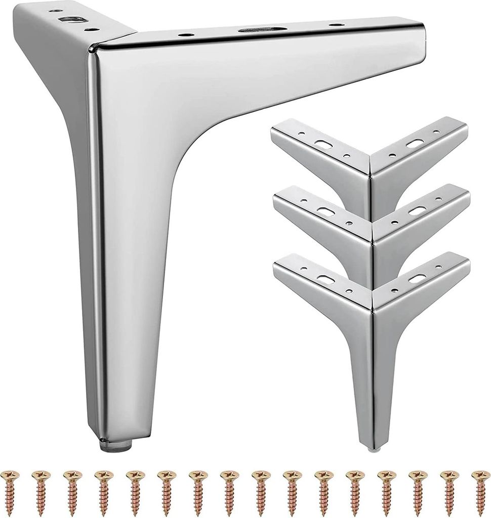 Metallmöbelbeine - langlebig und stabil - Set von 4 - 15 cm