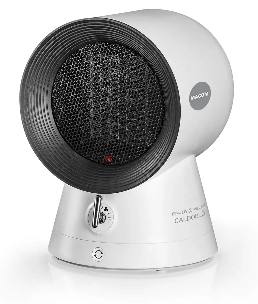 Chauffage de Bureau Électrique 1500W Macom Caldoblò Silencieux