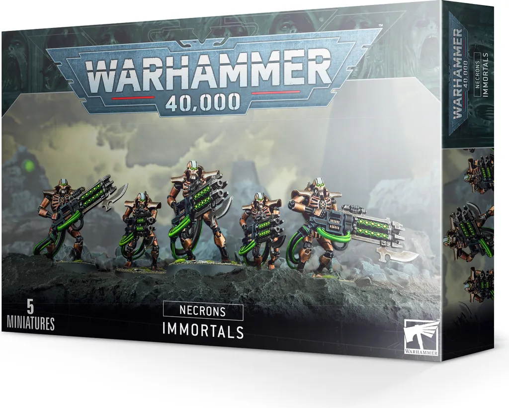 Immortaux ou Deathmarks Necrons Warhammer 40K - Kit de 5 Miniatures