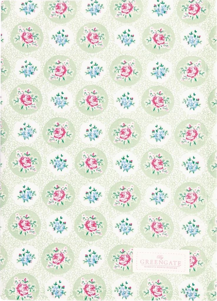 Greengate Elle Geschirrtuch pale green 70x50cm