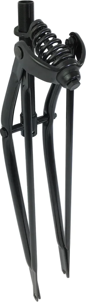 Fourche Springer pour vélo de 26 pouces avec suspension noire rétro