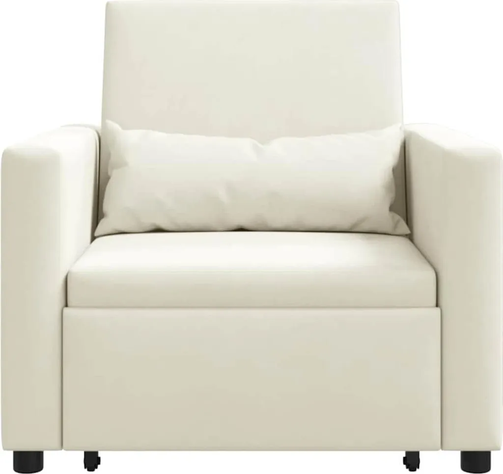 Canapé-lit d'appoint compact 90 cm en velours pour optimiser l'espace - 5