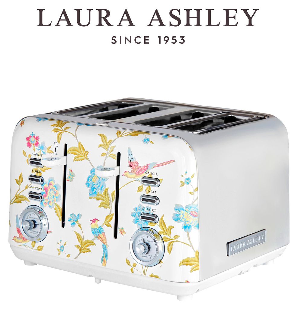Grille-pain Laura Ashley 4 tranches avec réglage de Image du produit 
