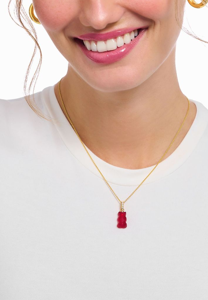 Thomas Sabo KE2209-414-10-L45 Vergoldete Kette mit rotem Produktbild 7