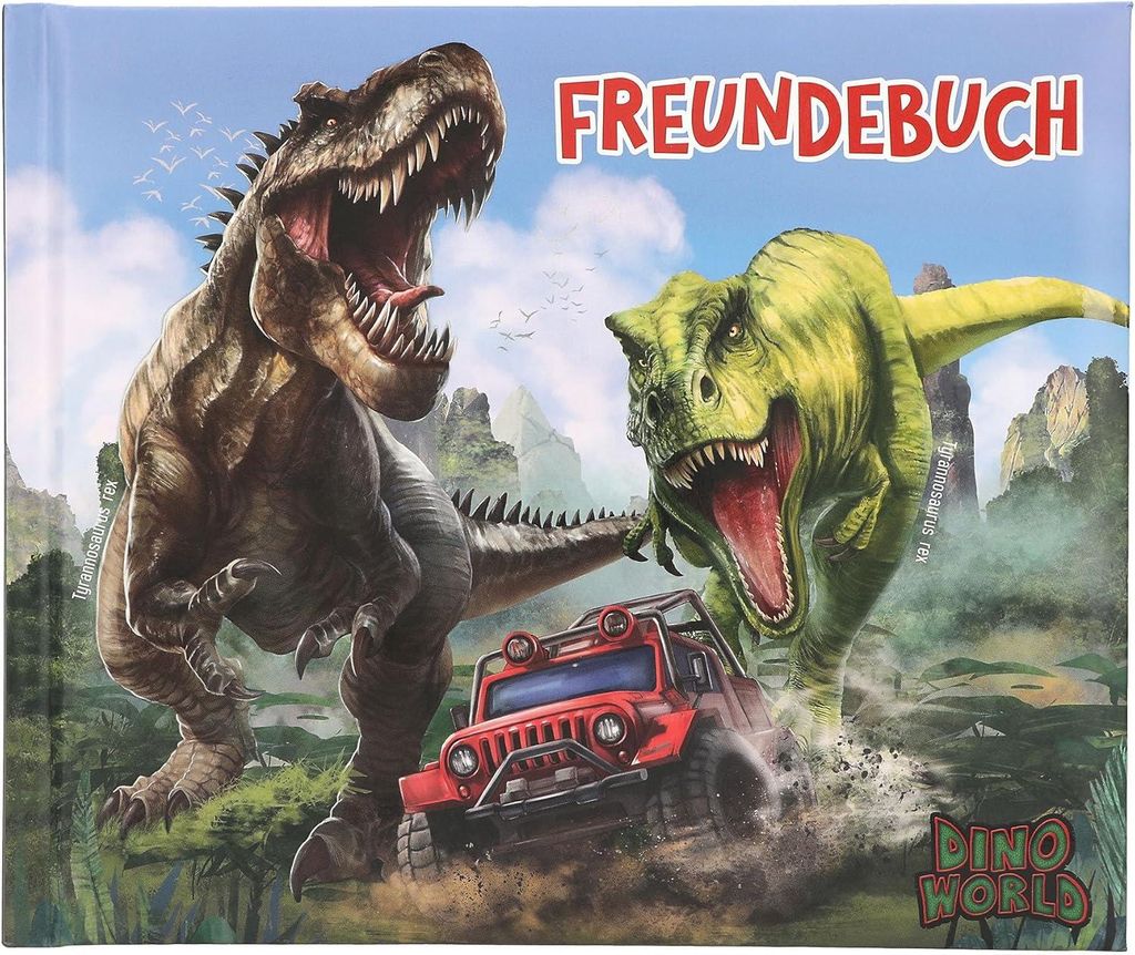 Depesche 13940 Dino World - Freundebuch mit Dinosaurier Obrázek produktu 