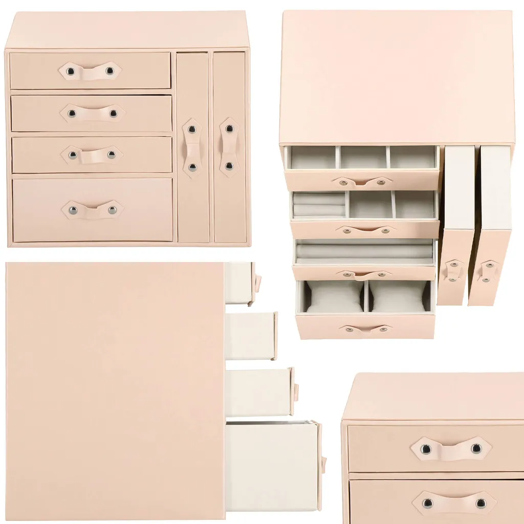 Grand Coffret à Bijoux Multi-rangements 26 cm - Tiroirs et Compartiments