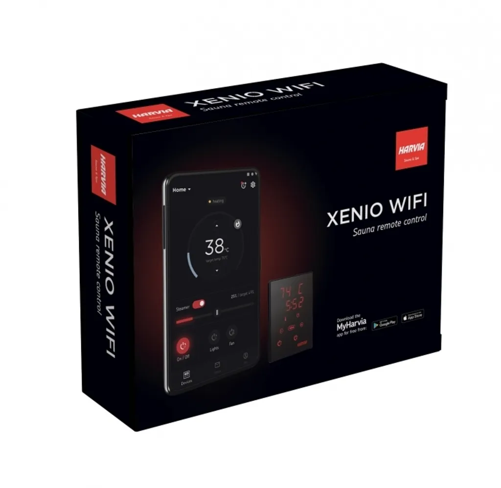 Panneau interchangeable Harvia Xenio WIFI noir et connecté