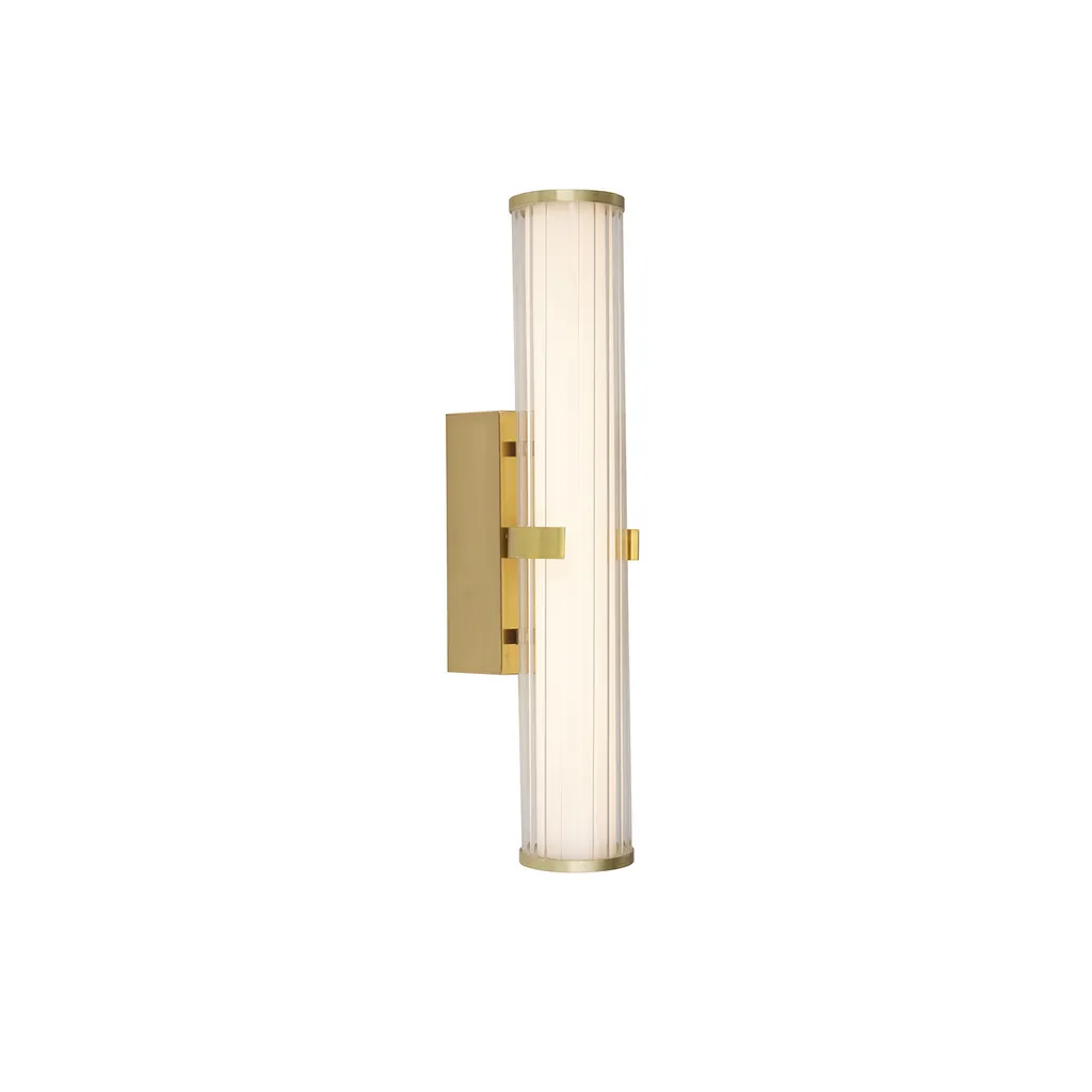 Lampe Murale Led Or 18W IP44 - Applique Design Dorée Haute Luminosité