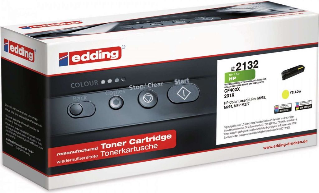 edding Toner 18-2132 wie HP CF402X gelb