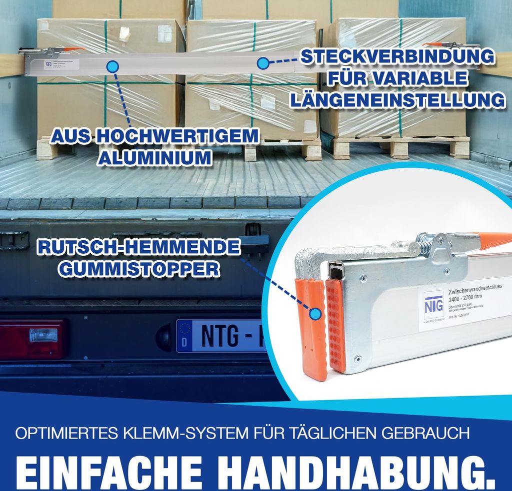 Zwischenwandverschluss Spannbrett Klemmbrett 4 Stück Set Produktbild 2