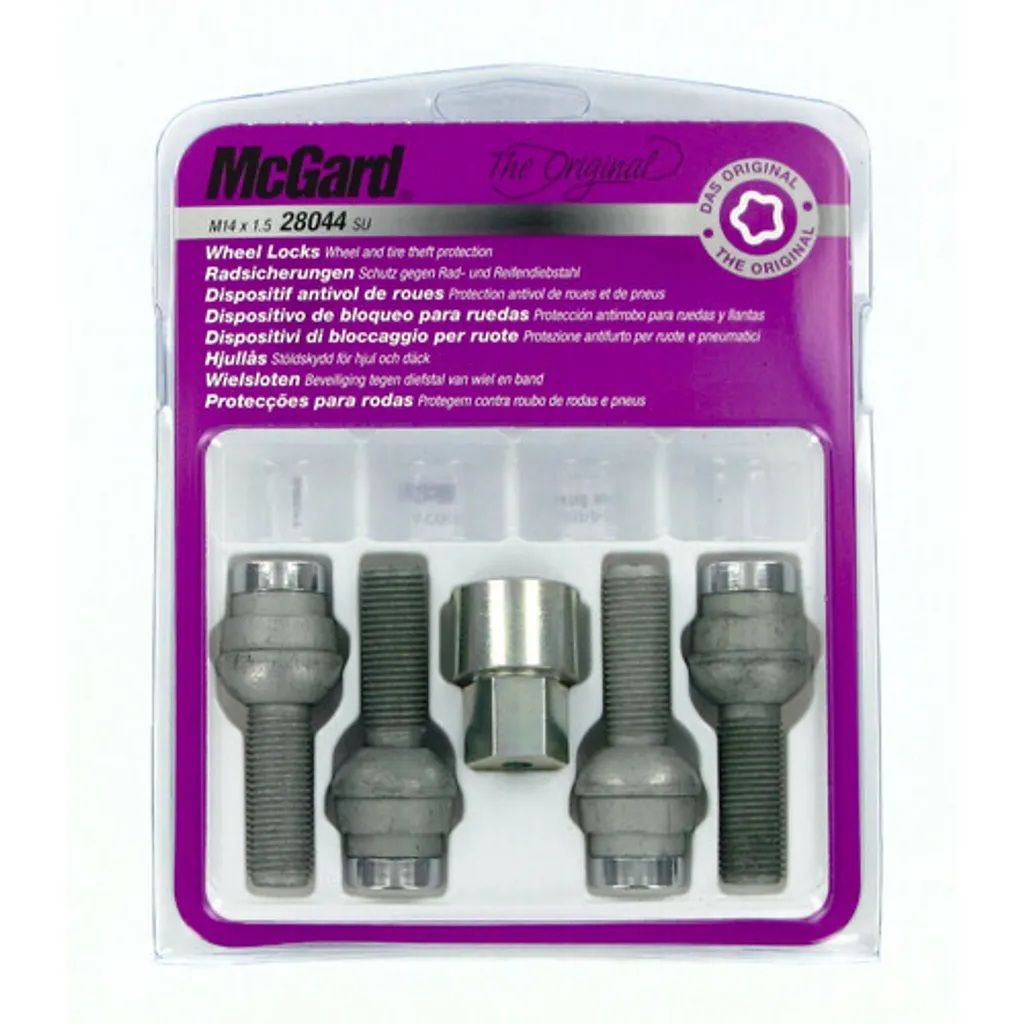 Boulons de sécurité M14x1,5 McGard E170 pour changement de pneus