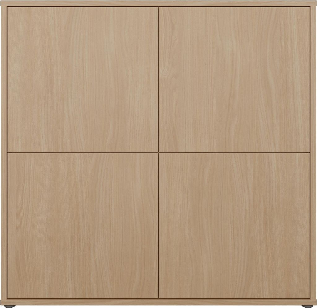 Highboard >ALICE SPRINGS< in Elegancia Eiche Nachbildung - 124,5x121,5x34,9cm (BxHxT)